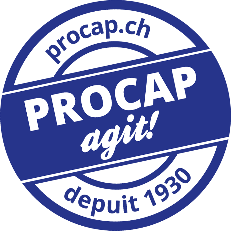 logo: procap.ch, Procap agit!, depuis 1930